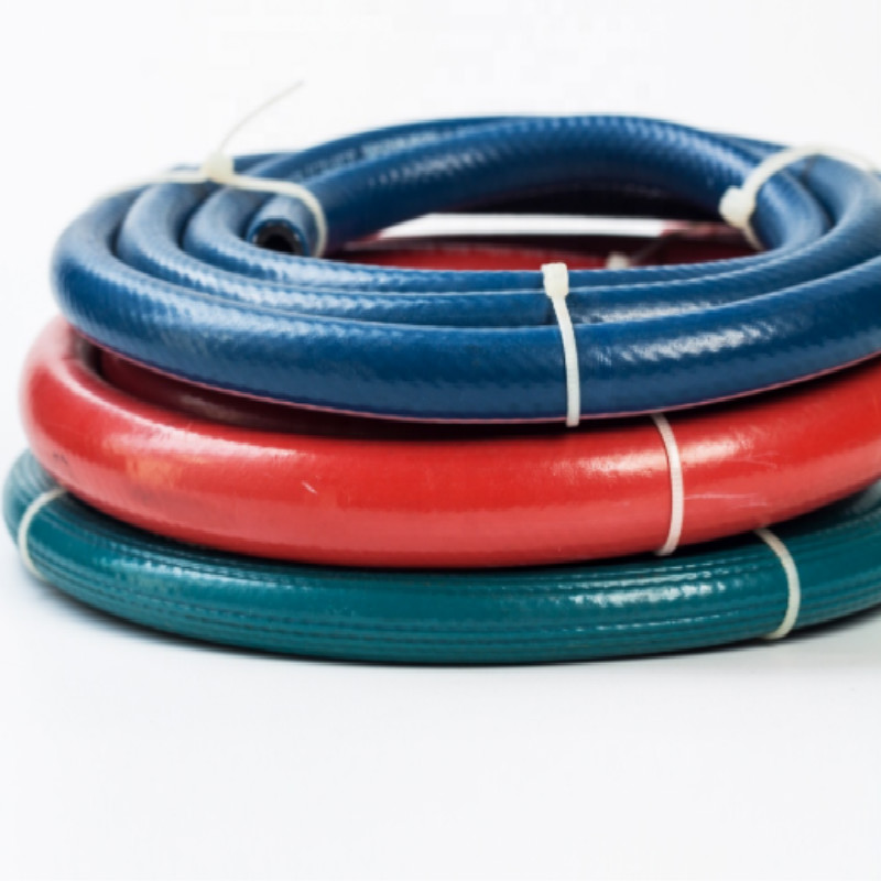 Färgglad luftpvc flätad direkt gas gasslang fabrik