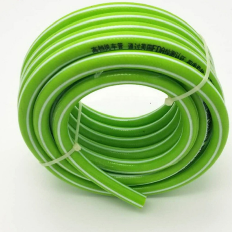 Färgglad flexibel fiberflätad förstärkt plastvattenslang för trädgård