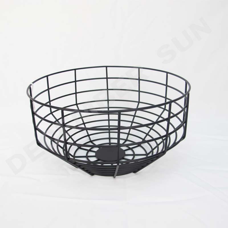 Rund fruktmetallkorg