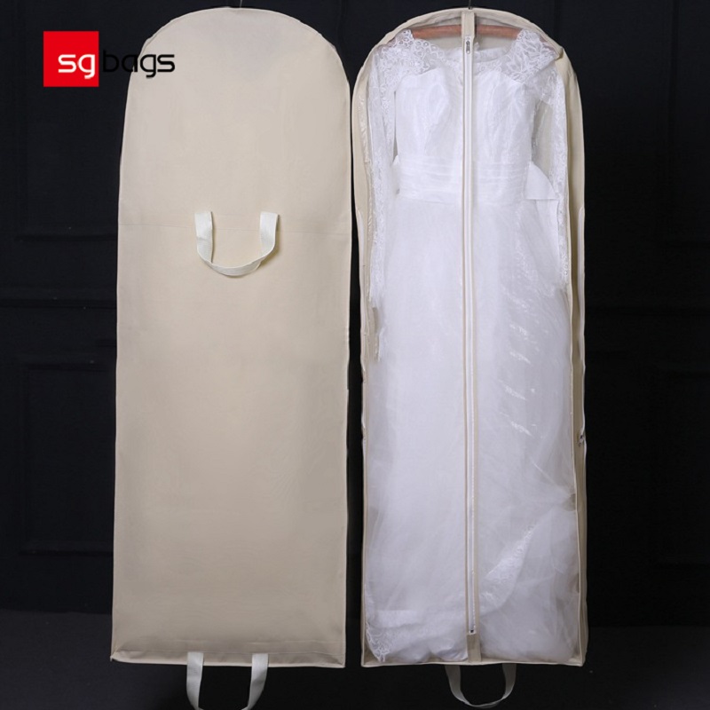 SGW05 Hot Selling Non Woven Foldable Wedding Dress Cover Plaggväska för klänning