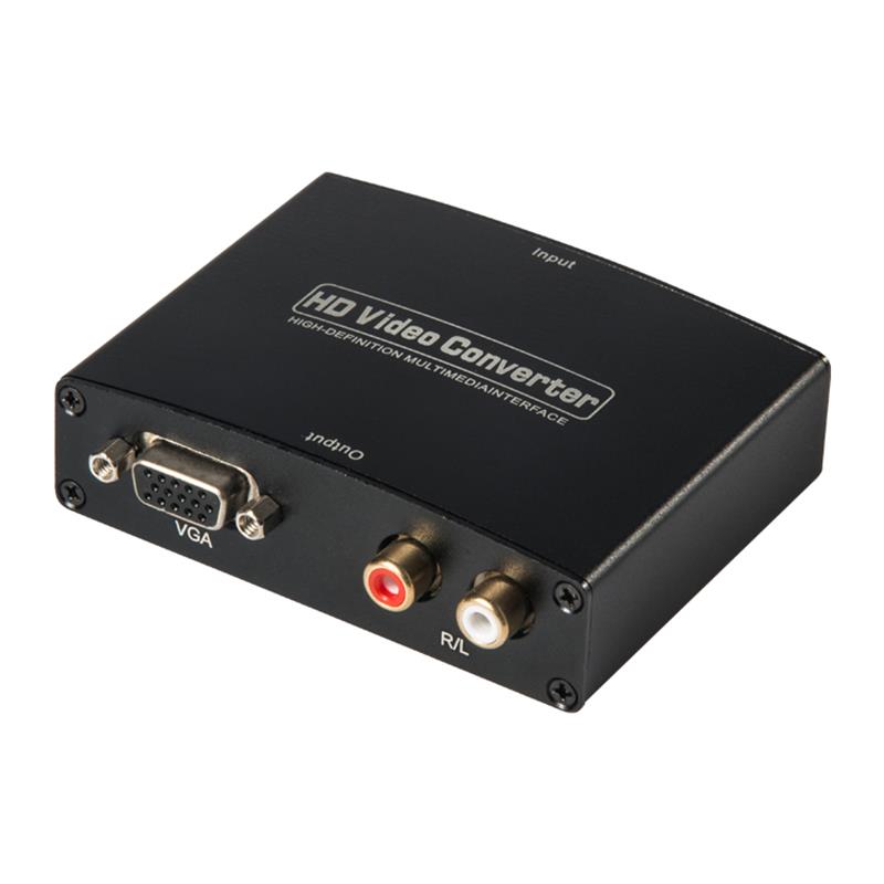 HDMI TILL VGA + R / L AUDIO Audio Converter 1080P