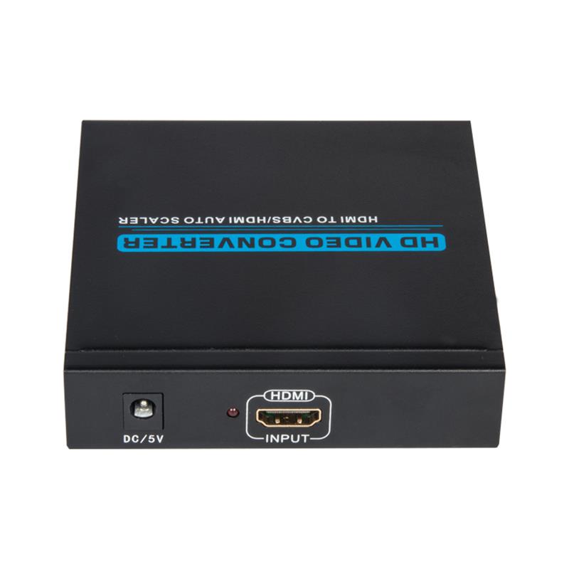HDMI TILL CVBS / AV + HDMI CONVERTER Auto Scaler 1080P