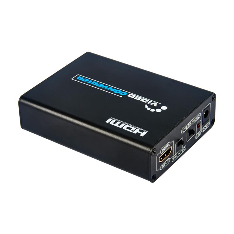HDMI TILL CVBS / AV + S-Video Converter Auto Scaler