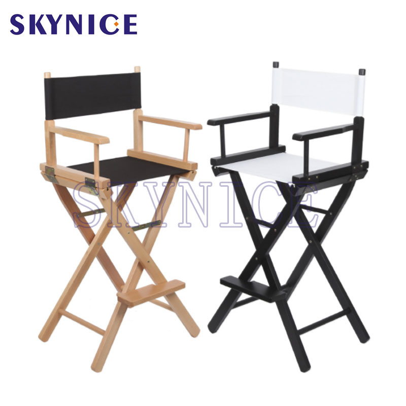 4 säsong bärbara lyxiga högkvalitativa moderna trä stol stolar duk regissör stolar