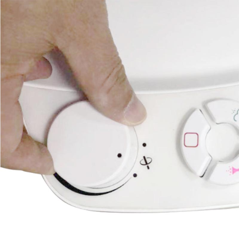 Rund tryckknapp bidet toalettstol