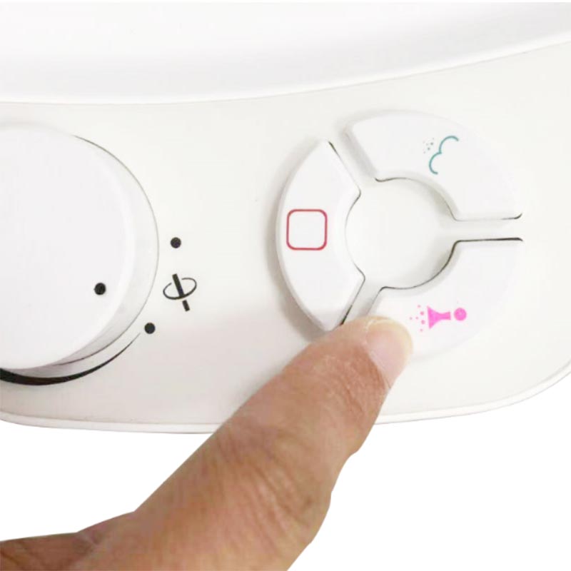 Rund tryckknapp bidet toalettstol