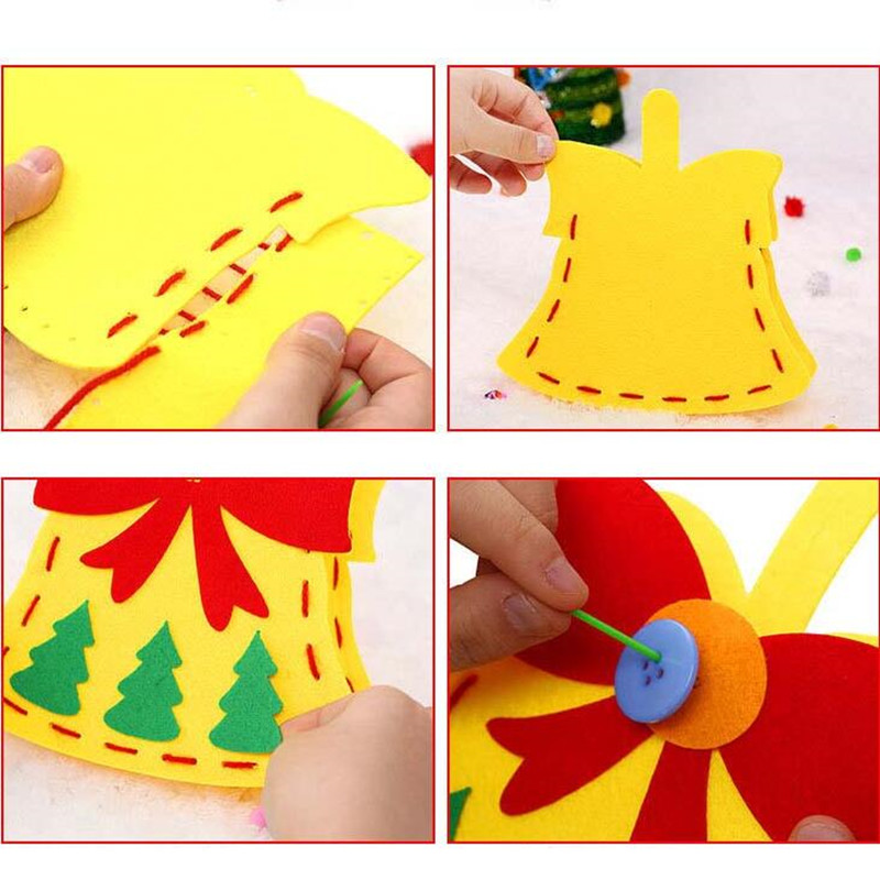 Julhandgjord DIY-filtväska