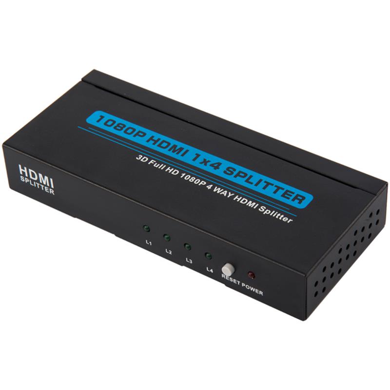 4 portar HDMI 1x4 Splitter Support 3D Full HD 1080P