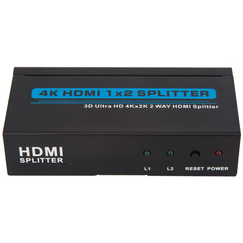 V1.4 2 portar HDMI 1x2 Splitter 3D Ultra HD 4Kx2K / 30Hz