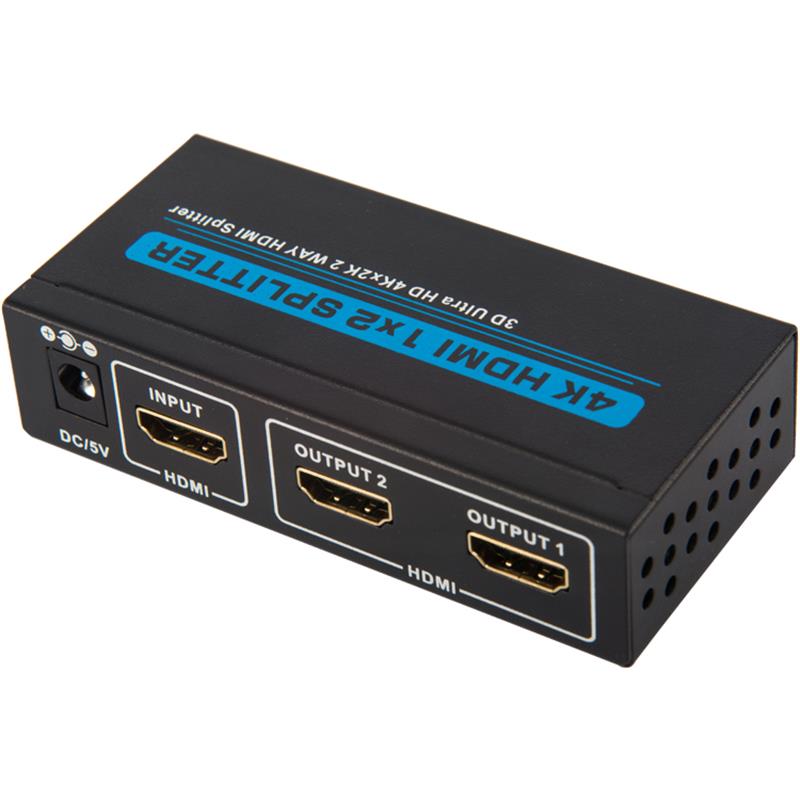 V1.4 2 portar HDMI 1x2 Splitter 3D Ultra HD 4Kx2K / 30Hz