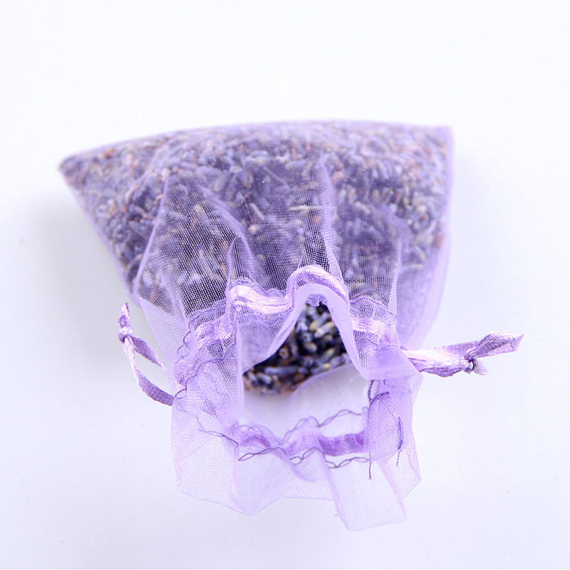SGS57 Egen Printed Cheap Small Mini Recycling Colorful Organza Candy Gift Drawsstring Pouch Lavender Bags Sachet Bag Organza Lavender Aroma Bag