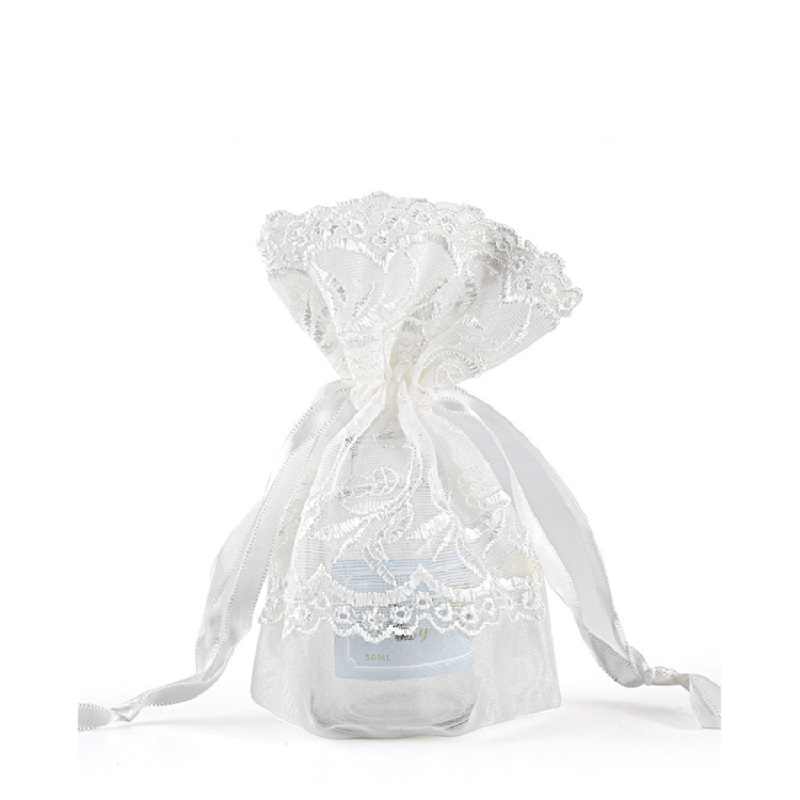 SGS59 Jul Organza Presentväska Specialtryckt bröllopssocker Förpackningsväska Mesh Räckväskor Partihandel