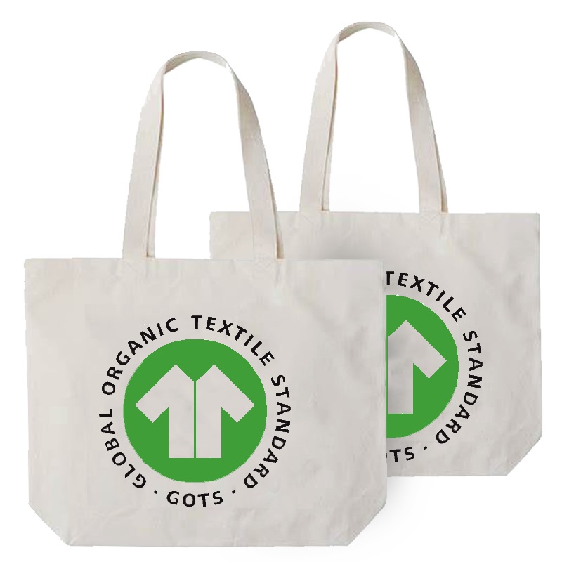 SG66 Environmental Friendly Shopping Bag Egen Printing Standard Size Cotton Tote Bags