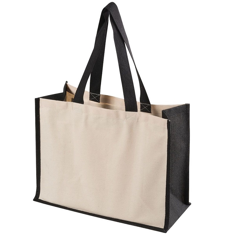 SG73 Egen Tryckt Shopping Cosmetic Beach Cotton Canvas Tote Bags Partihandel