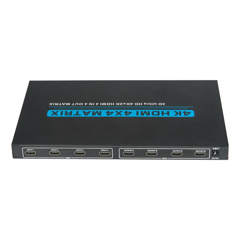 V1.4 4K / 30Hz HDMI 4x4 Matrix med EDID Support 3D Ultra HD 4Kx2K