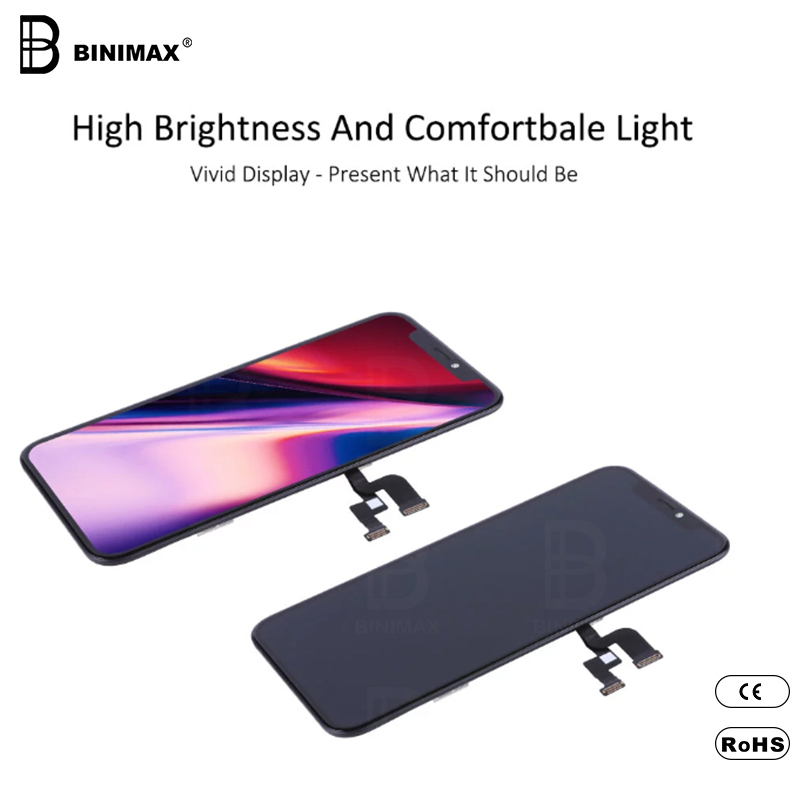 BINIMAX lager mobiltelefon lcd för ip XS