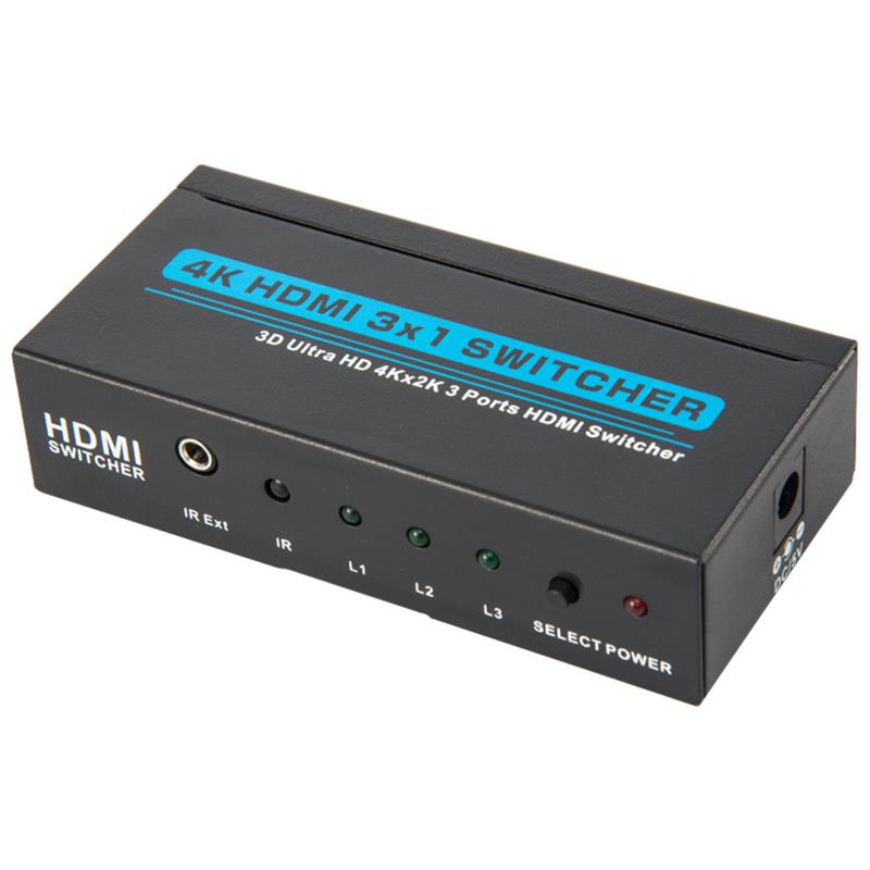 V1.4 4K/30Hz HDMI 3x1 Switcher Support 3D Ultra HD 4K*2K/30Hz