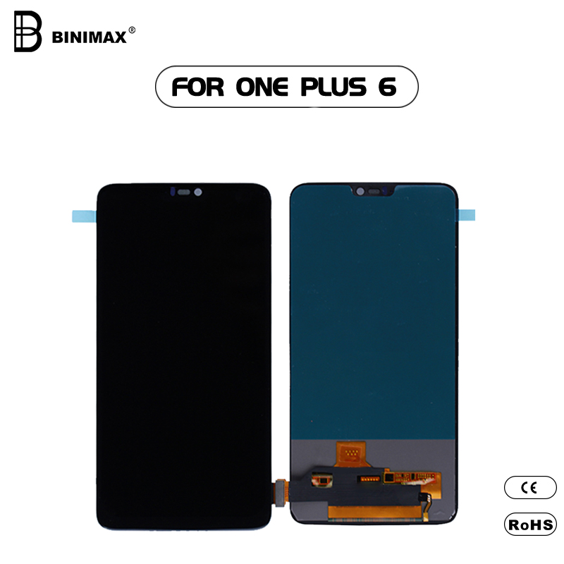 SmartPhone LCD-skärmmoduler BINIMAX-display för ONE PLUS 6 mobiltelefon