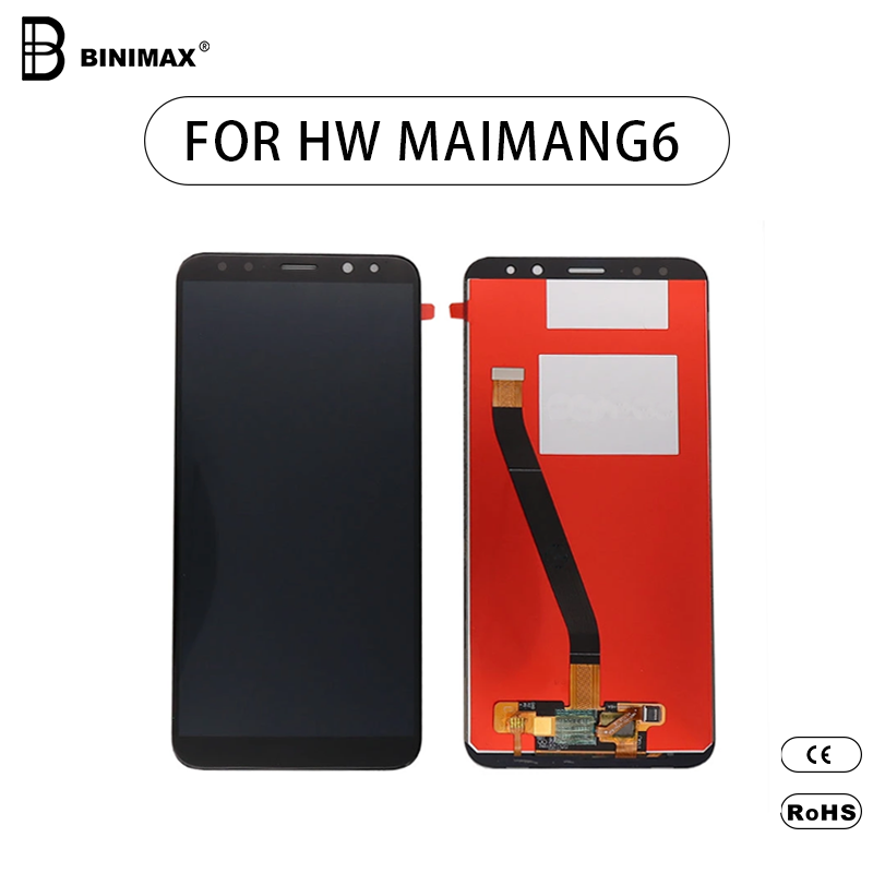 Mobiltelefon TFT LCD-skärmar Monteringsdisplay för HW maimang 6