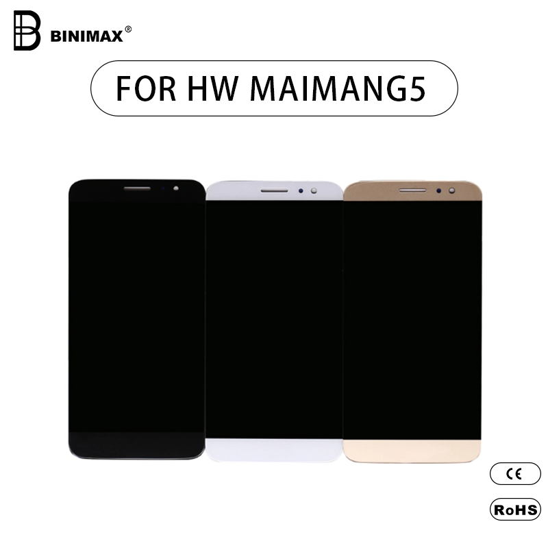 Mobiltelefon TFT LCD-skärmar Monteringsdisplay för HW maimang 5