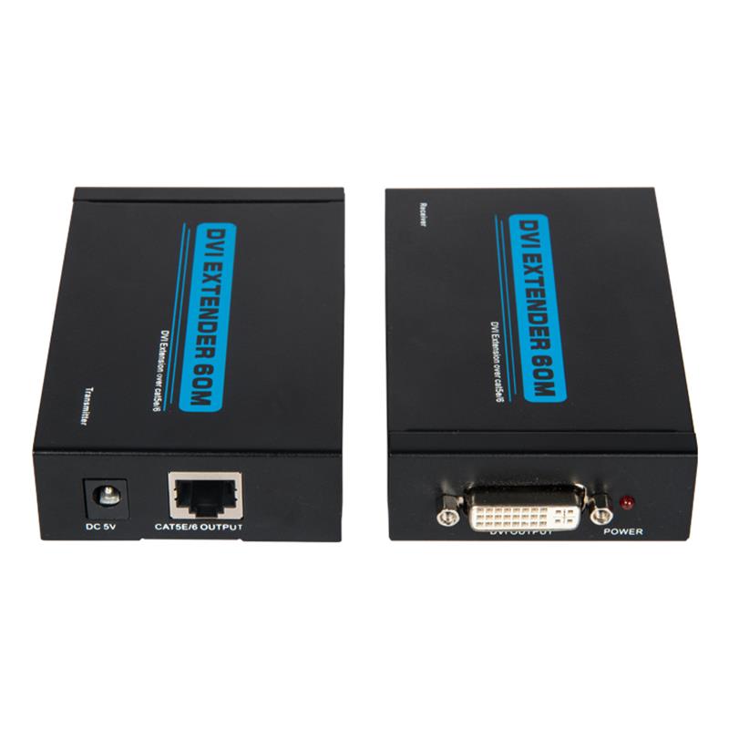 V1.3 1080P DVI Extender över enstaka cat5e / 6 Upp till 60 m