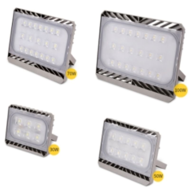 Hög kvalitet Cool White IP65 Vattentät aluminium 30W 50W 70W 100W LED Flood Light utomhus