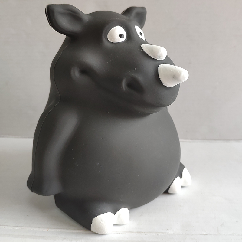 Silikon hållbar hund tugga leksaks husdjur leksak med squeaker