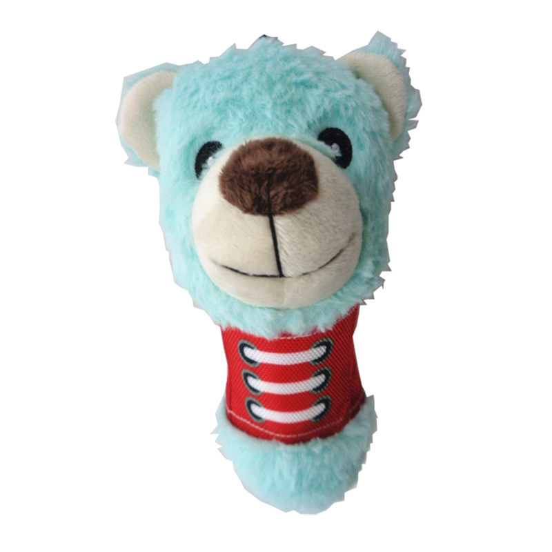 Squeaky plush hund leksak interaktiv leksak för tuggning