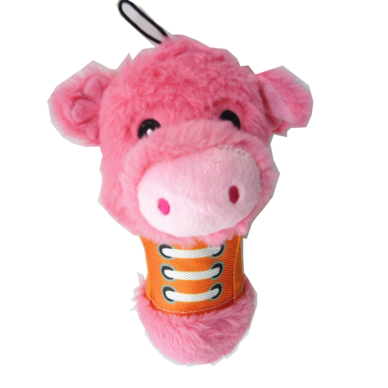 Squeaky plush hund leksak interaktiv leksak för tuggning