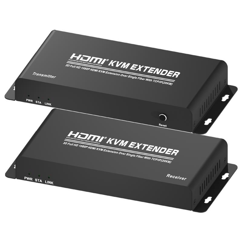 HDMI KVM Extender Over Single Fiber With TCP / IP (20KM) Support Full HD 1080P