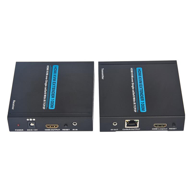 HDMI KVM Extender 100m över en kat5e/6 Stöd Hel HD 1080P