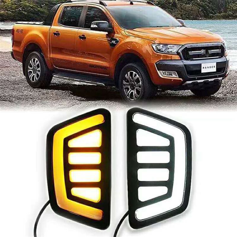 Dagsljus för Ford Ranger 2015 2017, Girlle med lysljus för Ford Ranger 2015 2017