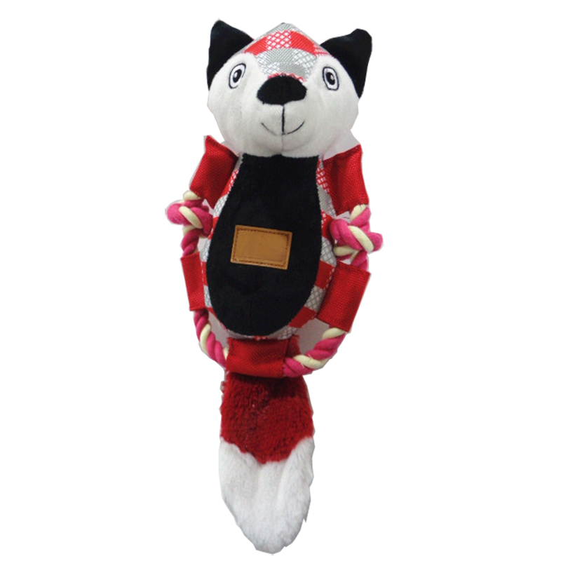 Best seller plush pet toy gnisslande hund leksak för tuggning