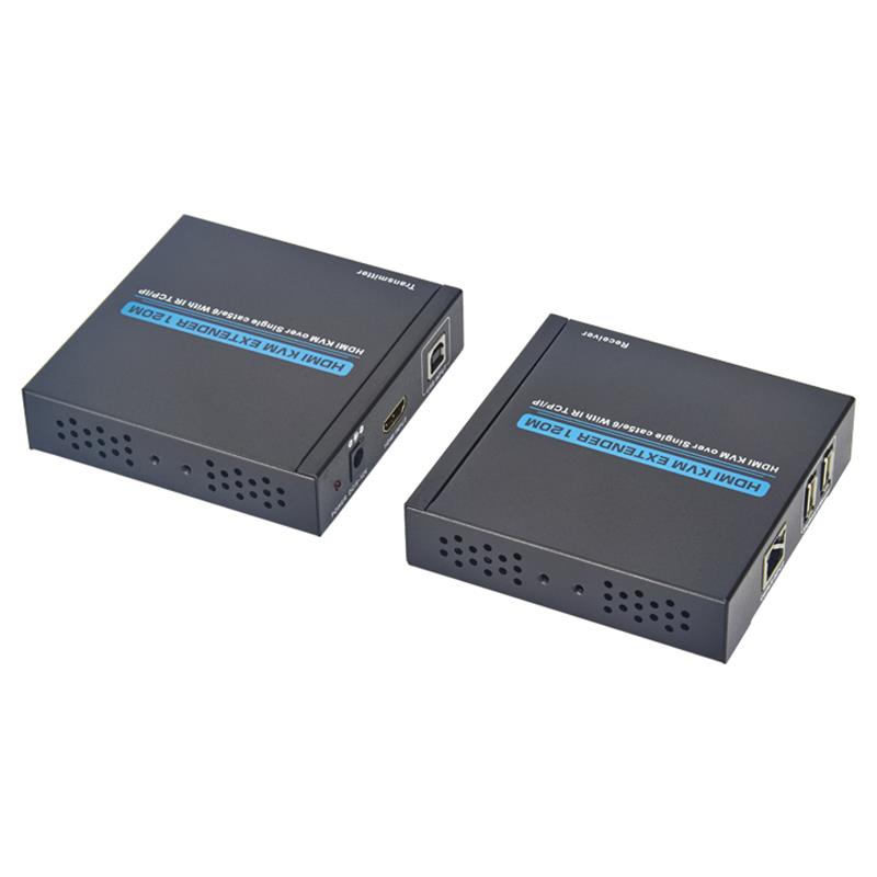 HDMI KVM Extender 100m över en kat5e/6 Stöd Hel HD 1080P TCP/IP