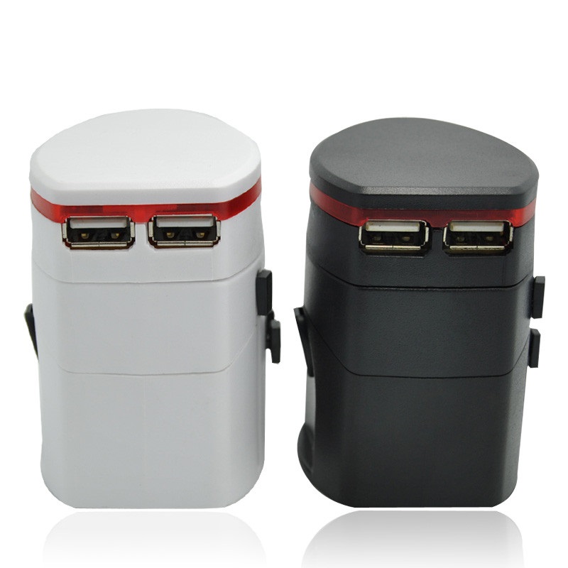 Julgåvor Universal Travel Adapter med 2 usb Best Selling Premium for Traveling Gift