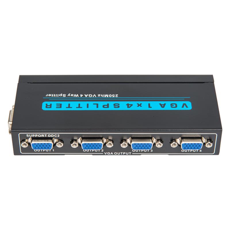 250MHz 8-vägs VGA 1x8 Splitter Support 1080P