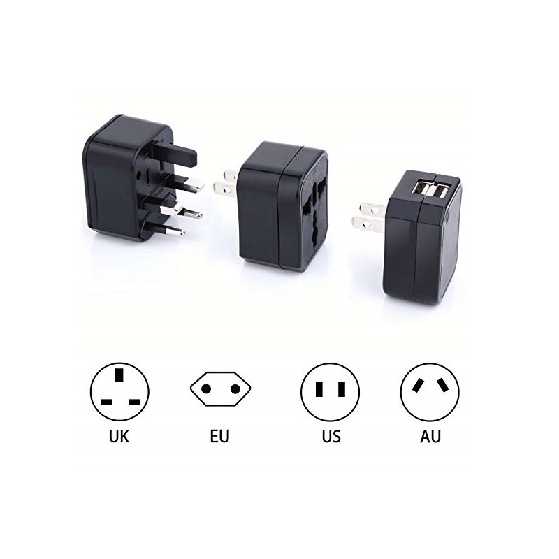 Födelsedagspresent, marknadsföringsgåva / bröllopspresent / presentföretag affärspresent Dual USB smart plug 4 in 1 resedapter presentuppsättning