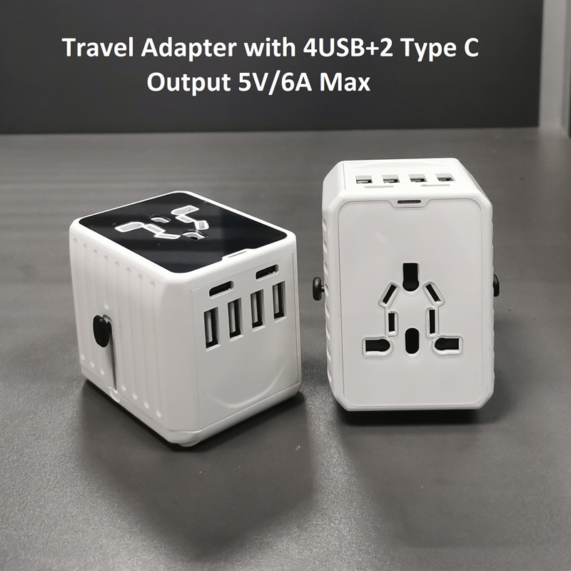 En typ C räcker inte? 2 Universal C + 4USB universal resedapter kommer!