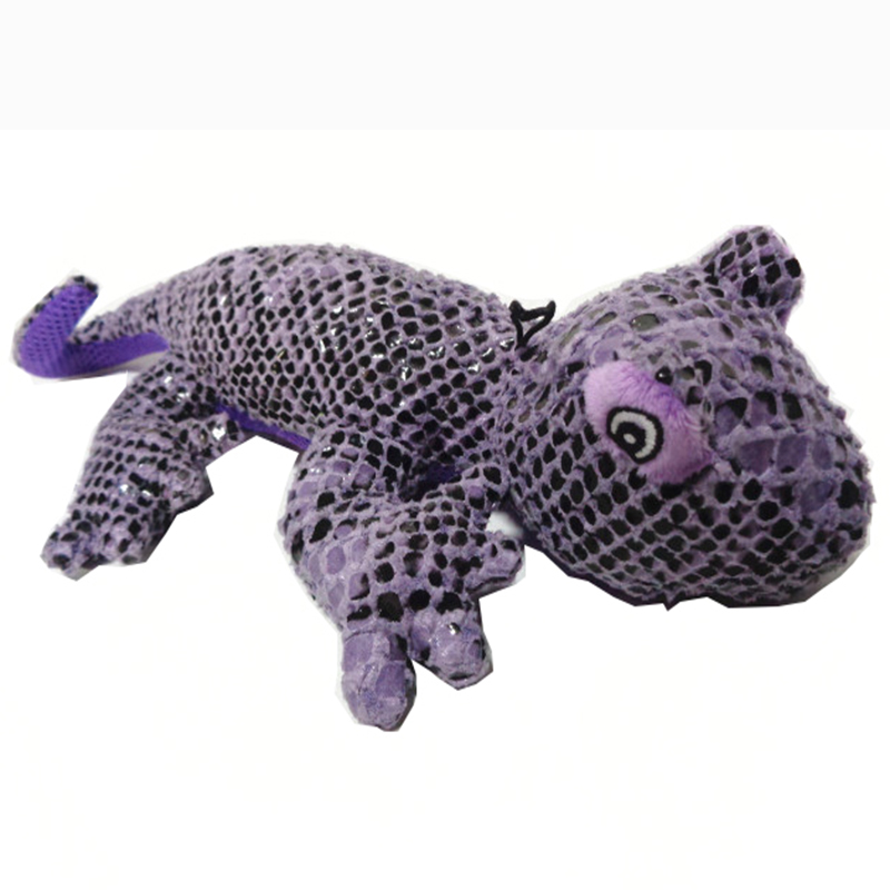 Hundtuggleksak med plushleksak för skojs skull.