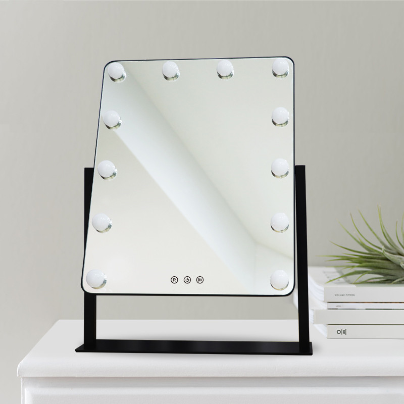 Amazonas bästa försäljning Hollywood Vanity LED Bulb Mirror Desktop Lighted Makeup Mirror
