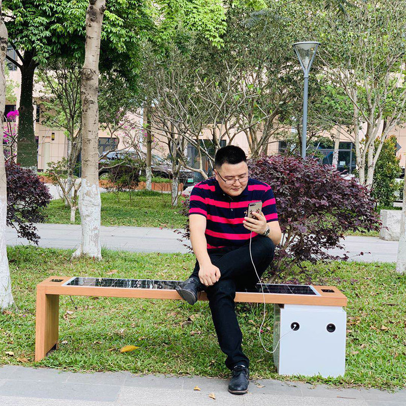 USB-Charging Smart Wifi Professional Manufacturer Outdoor Street Bench