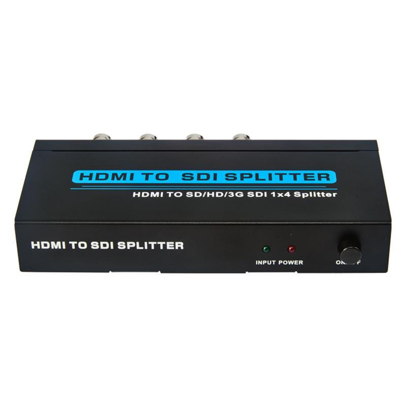 HDMI TILL SD / HD / 3G SDI 1x4 SPLITTER Support 1080P