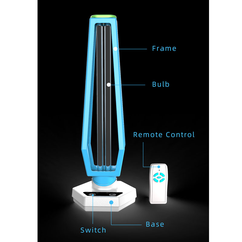 2020 UV-desinfektion Blue White anti coronavirus lampa