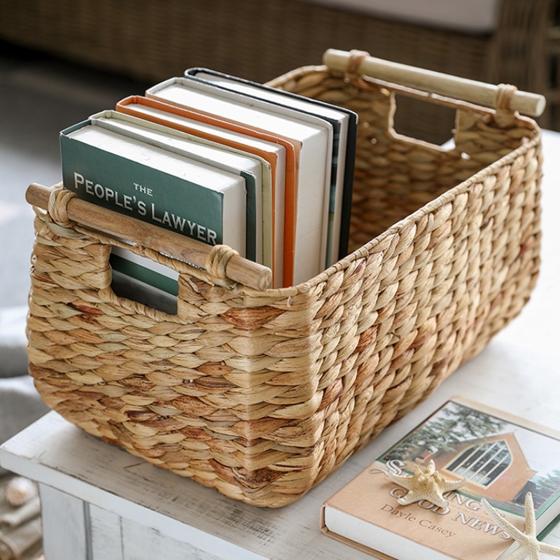 Uppsättning av 3 vattenhyacintförvaringskorg