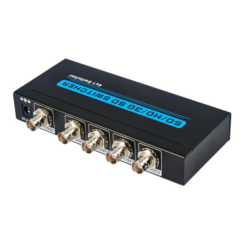 SD/HD/3G SDI 4x1 SWITCHER Stöd 1080P