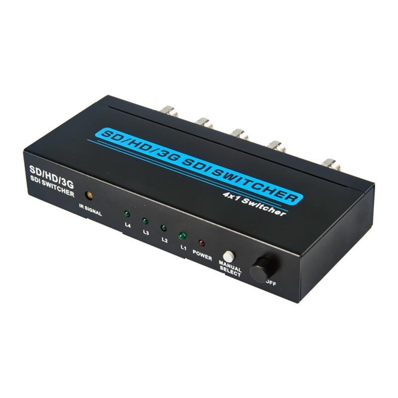 SD/HD/3G SDI 4x1 SWITCHER Stöd 1080P