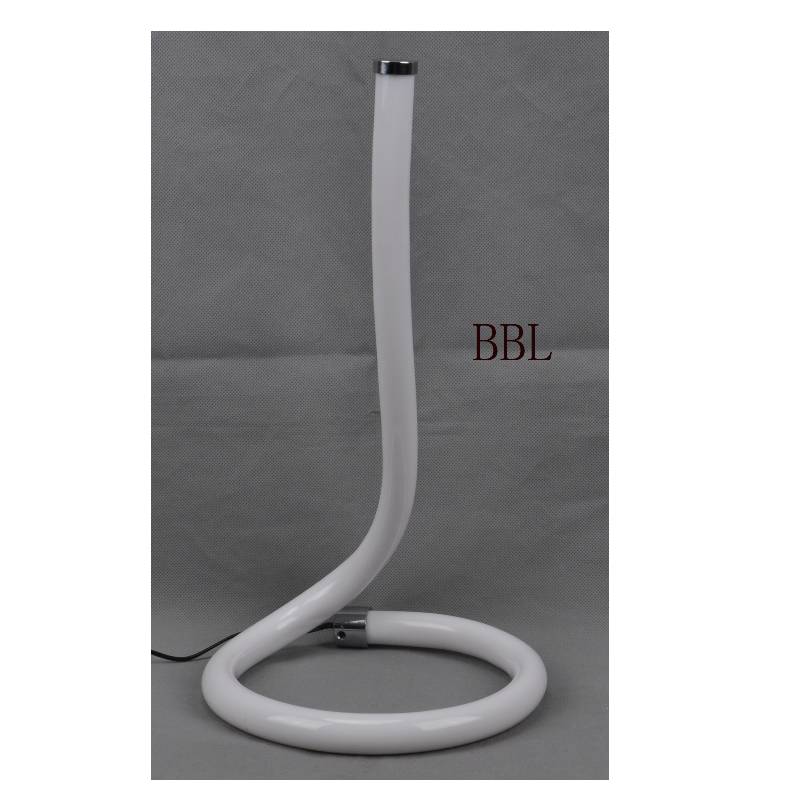 LED bordslampa med akrylrör och utan skugga