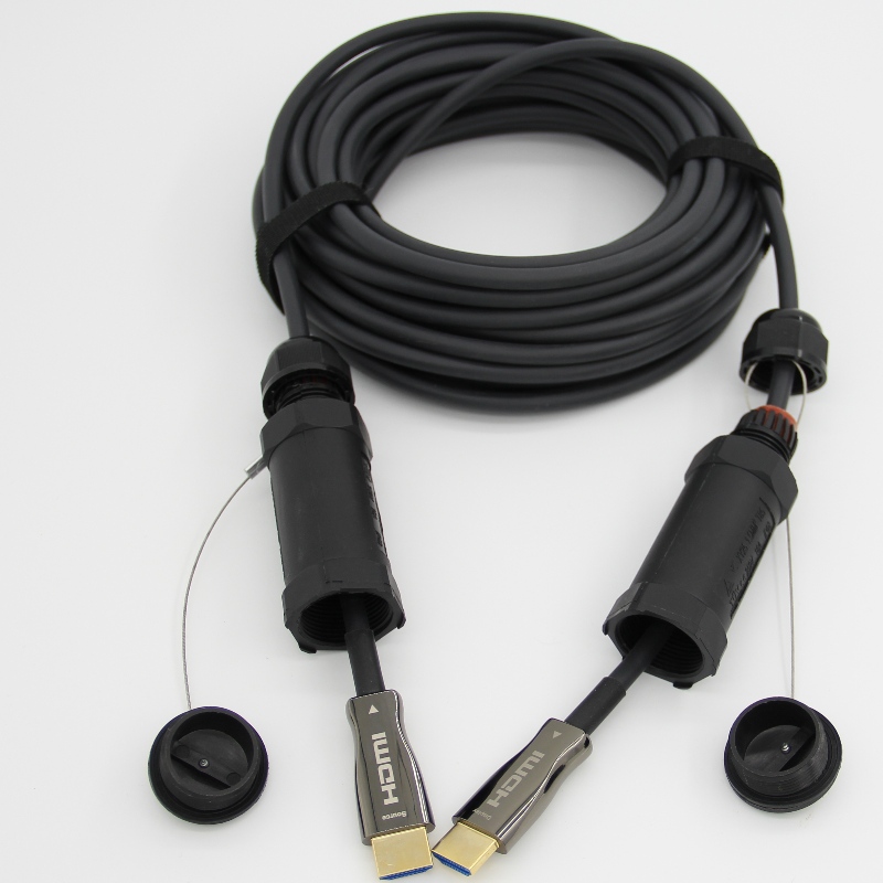 Armerad HDMI-aktiv optisk kabel med4K@60hz18G 3D bra för gängrör