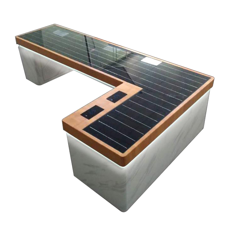 Anpassade färger Hot Sale Energibesparande smart solbänk för park