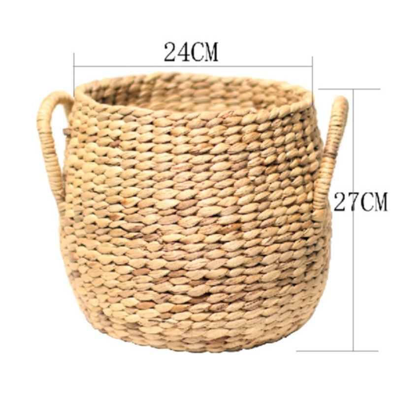 Halmvävd förvaringskorg